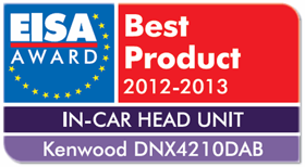 EISA AWARD Best Product 2012-2013 IN-CAR HEADE UNIT Kenwood DNX4210DAB