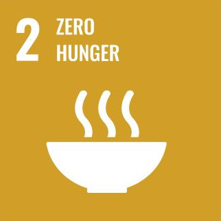 これは、2番目SDGs ZERO HUNGERロゴです。