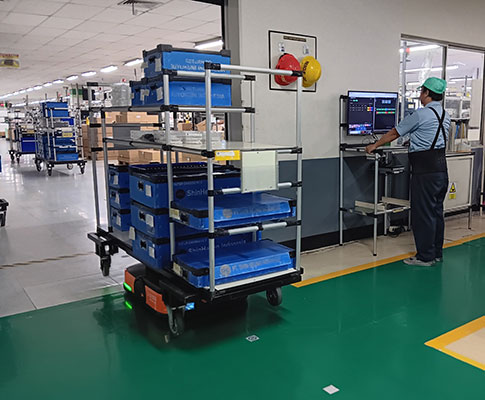 インドネシア工場に導入されているAGV