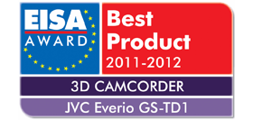 EISA AWARD Best Product 2011-2012 3D CAMCORDER JVC Everio GS-TD1
